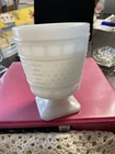 Vintage Napco Milk Glass Cleveland Ohio USA Pedestal Planter/vase 0811 Estate