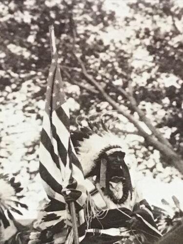 VINTAGE RPPC INDIANS/NATIVE AMERICANS PIERRE SOUTH DAKOTA (HORSES, CHIEFS,HEADR) - Picture 5 of 6