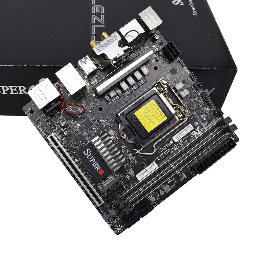 Intel Z370 Motherboard Supermicro C7Z370-CG-IW LGA1151 DDR4 for Intel Core i9/i7 - Image 3 of 4