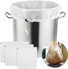 Hilangsan Brew Bag Food Safe Straining Bag 180 Micron Fine Mesh Bag Reusable  