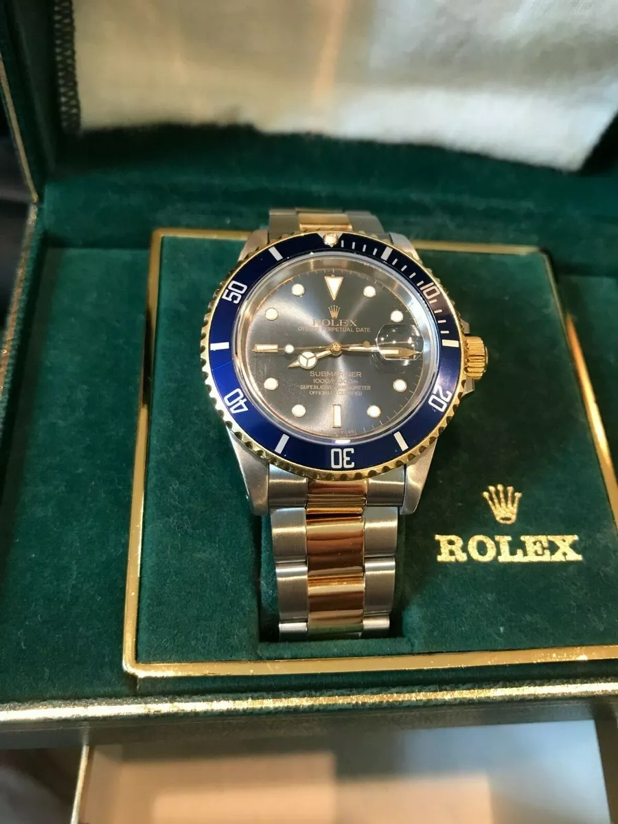 Rolex Submariner Date 16803 Gold/Steel Black 40mm 1986