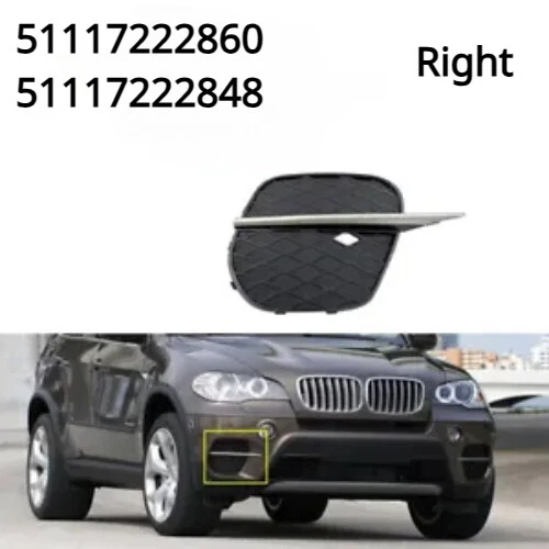 Parrilla antiniebla delantera derecha coche 1 pieza para BMW X5 E70 2011-2013 51117222860 Foto 3 de 4