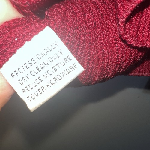 St John Collection Full Zip Cardigan Sweater-Burgundy Red-Size 6 - Picture 8 of 11