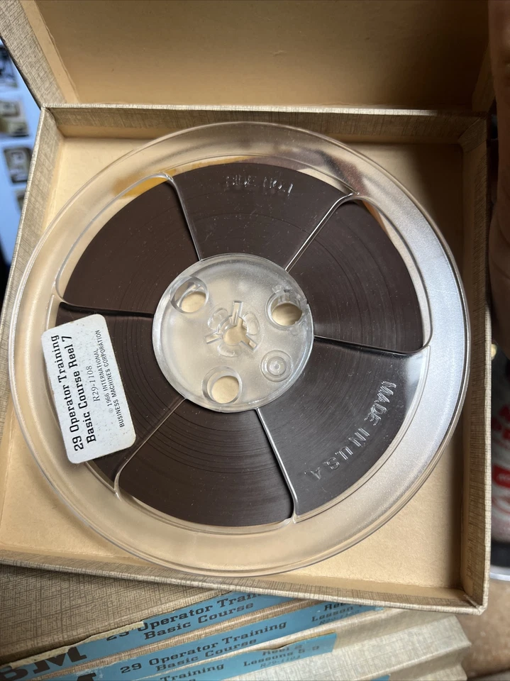 IBM VINTAGE 29 OPERATOR TRAINING BASIC COURSE 10 REELS 16 LESSONS AS IS UNTESTED - Image 3 of 4