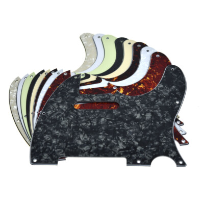 KAISH Guitar Pickguard Scratch Plate W/ Pickup Mounting Holes Fits Telecaster