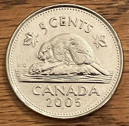 2005-P Canada 5 Cents — photo from the most recent tracked eBay sale