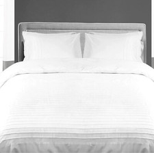 Kotton Culture 600 TC Egyptian Cotton 3 Psc Duvet Cover White, Oversizes King