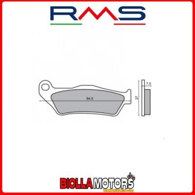 225100430 RMS BREMSBELÄGE VORNE KTM SX-F 505 - 2007-2008 (ORGANISCH)