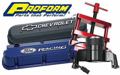 PROFORM 141-900 Engine Dress-Up Kit; Chrome W/Red Chevy Logo; Fits SB Block Chevy Engines