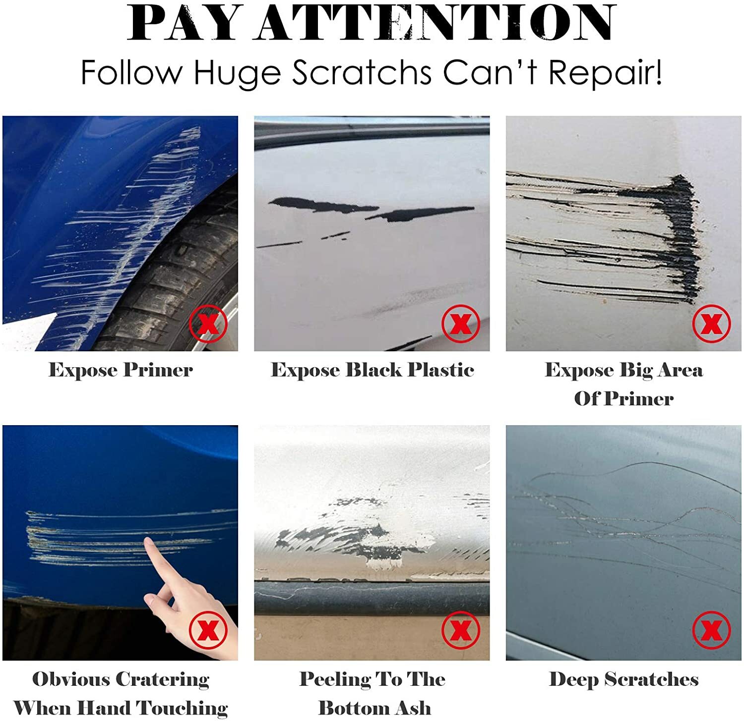 8PCS Nano Magic Cloth Scratch Remover Car Paint Cleaning Repair Rust Polish