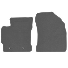 Veloursfußmatten für Toyota Auris II Bj. 2012 - 2018 Automatten VORNE GRAU STD