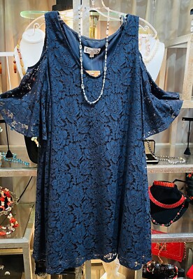 NANETTE LEPORE BLUE LACE DRESS - BARE SHOULDER/SHORT DRAPE SLEEVE Sz.12 Nwt $149 | eBay NANETTE LEPORE BLUE LACE DRESS - BARE SHOULDER/SHORT DRAPE SLEEVE Sz.12 Nwt $149 | eBay