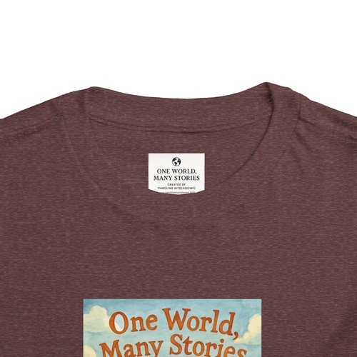 Toddler Short Sleeve Tee One World, Many Stories Design - Picture 65 of 65