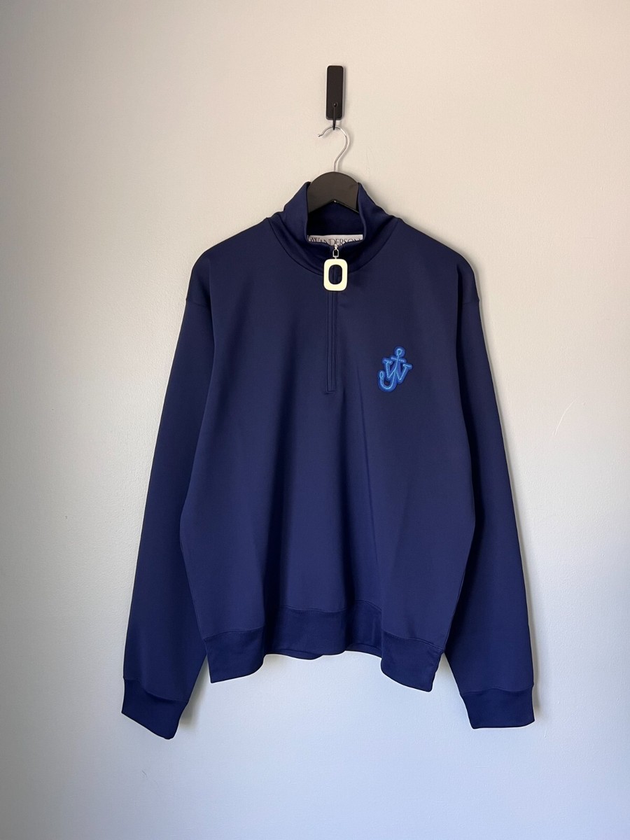 JW Anderson Anchor Half Zip Track Top - Size Large - Oxford Blue