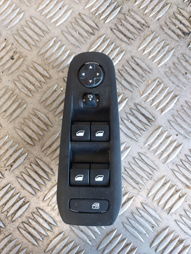 Commande Bouton Lève-vitre Avant Gauche Pour Peugeot 3008 Et 5008 (2010-2016) - Référence 96650620ZD, Couleur Noire - Marque Starkit Performance, Garantie 2 Ans