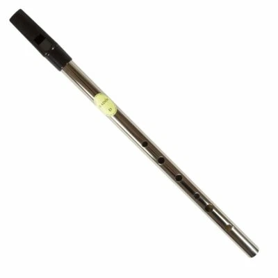 FEADÓG Tin Whistle Feadog Nickel D Whistle, Black Top
