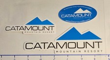 CATAMOUNT SKI AREA DECALS/STICKERS. 3 DIFFERENT. MINT