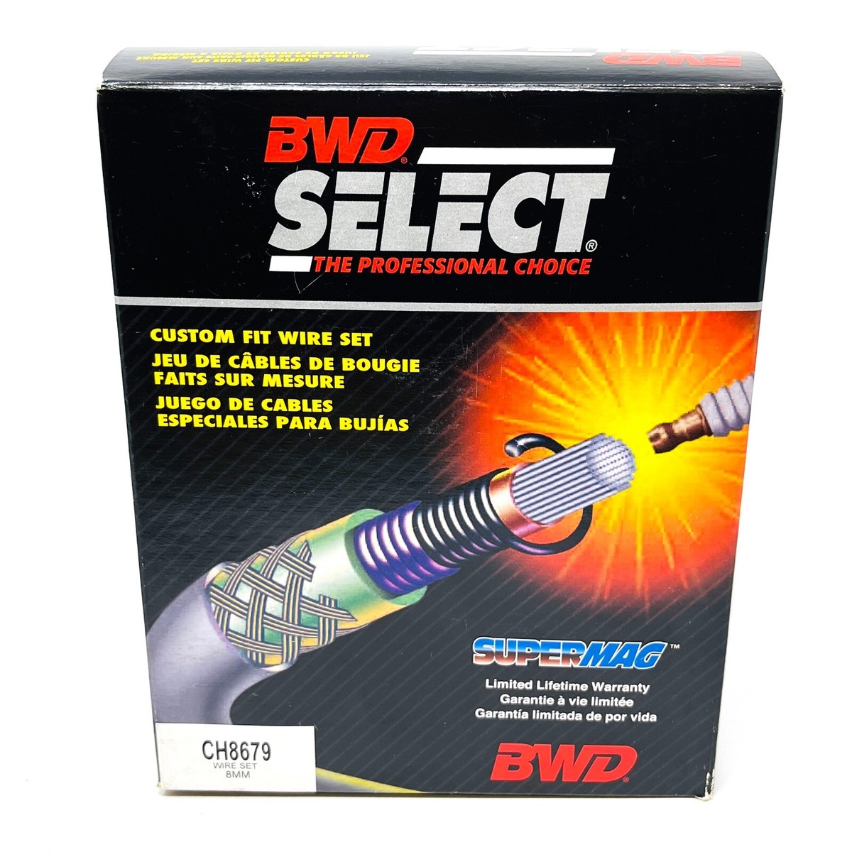 6 pcs BWD Select SuperMag CH8679 Custom Fit Ignition Wire Set, 8