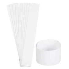 10 Self-Sealing Blank Bill Straps No Denomination Bill Wrappers Currency Bands