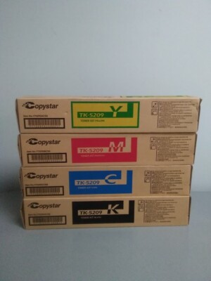 Copystar TK-5209 Magenta, Cyan, Yellow & Black Toner Cartridge Set For CS 356ci