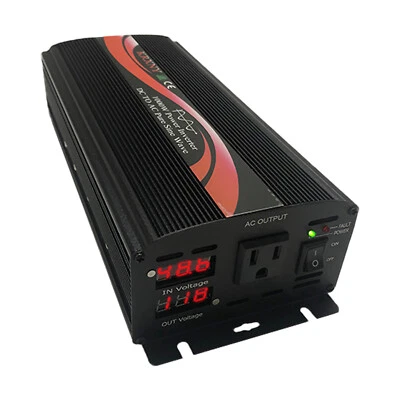 KRXNY 1000W Pure Sine Wave Power Inverter 48V DC to 120V AC 60HZ LED Display US Stock