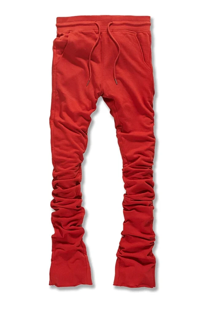 New Men's Jordan Craig Uptown Stacked Sweatpants Red Size X-Large Brand  New!