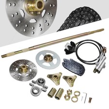 Drift Trike Go Kart Rear Live Axle Kit 58T Sprocket  Hub, Brake Assembly, Chain