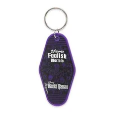 Disney Haunted Mansion Welcome Foolish Mortals Hotel Room Keychain New Free Ship