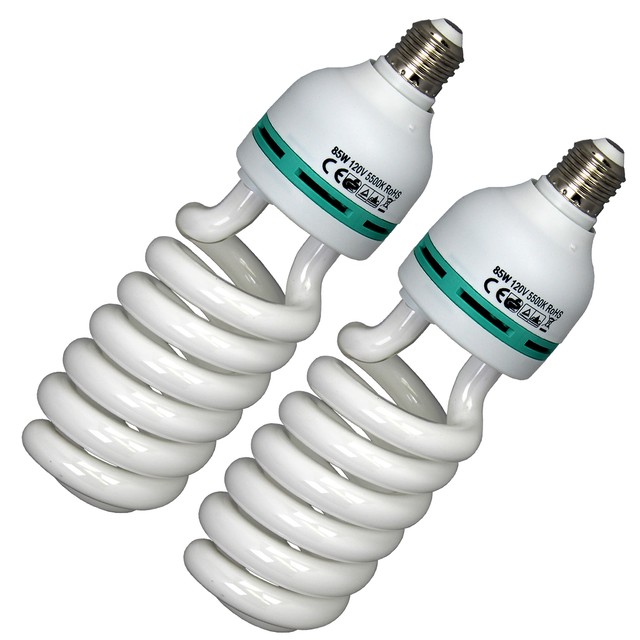 Outstanding High Quality 2 X 120V 85W 5500K E27 Daylight Studio Light