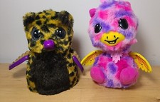 Spin Master Hatchimals Lot of 2 Interactive Toys 6" Lights up Talks Moves Plush