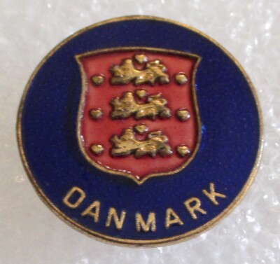Vintage Country of Denmark Tourist Travel Souvenir Collector Pin ...