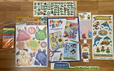 2 Scrapbook Kits paper craft embellishments stickers die cuts alphas Paper doll