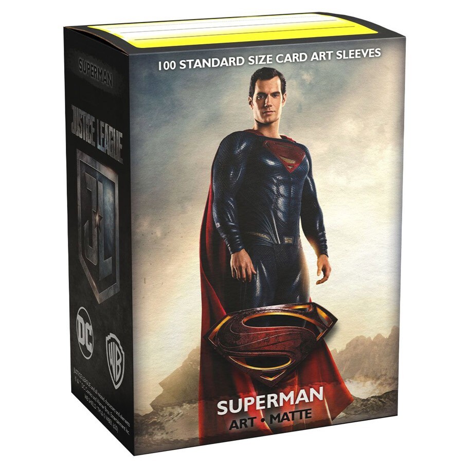 Dragon Shield: Matte Art Sleeves: Justice League Superman 100 ct Dragon Shield: Matte Art Sleeves: Justice League Superman 100 ct
