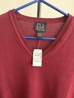NWT Jos A. Bank Signature Collection Pima Cotton Burgundy Sweater Vest XL / XXL — photo 4