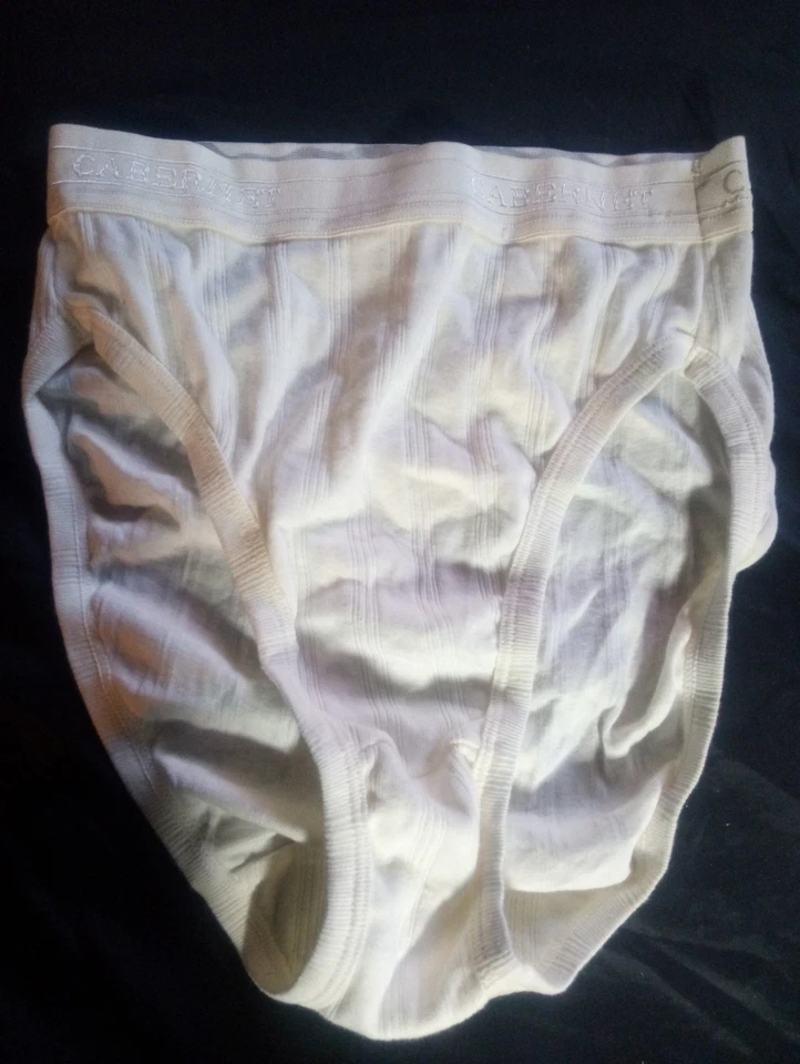 M/6 Cabernet Rio 签名带罗纹棉质法国高帮象牙色内裤  — 第 2/4 张图片