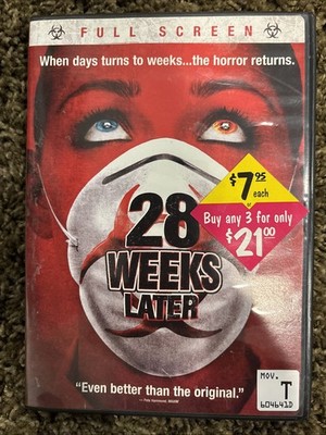 28 Weeks Later (DVD, 2009, Full Frame)