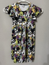 Disney Halloween Nightgown Minnie Mickey Mouse Oogie Boogie Little Girls XL 5-6T