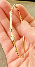 Ippolita 9 Stone Diamond Stardust Bangle Bracelet, Vintage, 18k (2 available)