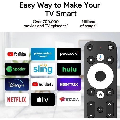 Dcolor GD1 4K Android TV Stick Google Netflix Certified Chromecast Voice Remote - Image 3 of 4