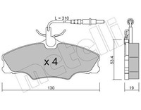 Metelli Bremsbelagsatz, Scheibenbremse 22-0213-0 FüR Peugeot