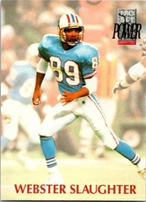 Webster Slaughter 1992 Pro Set Power #189 Houston Oilers
