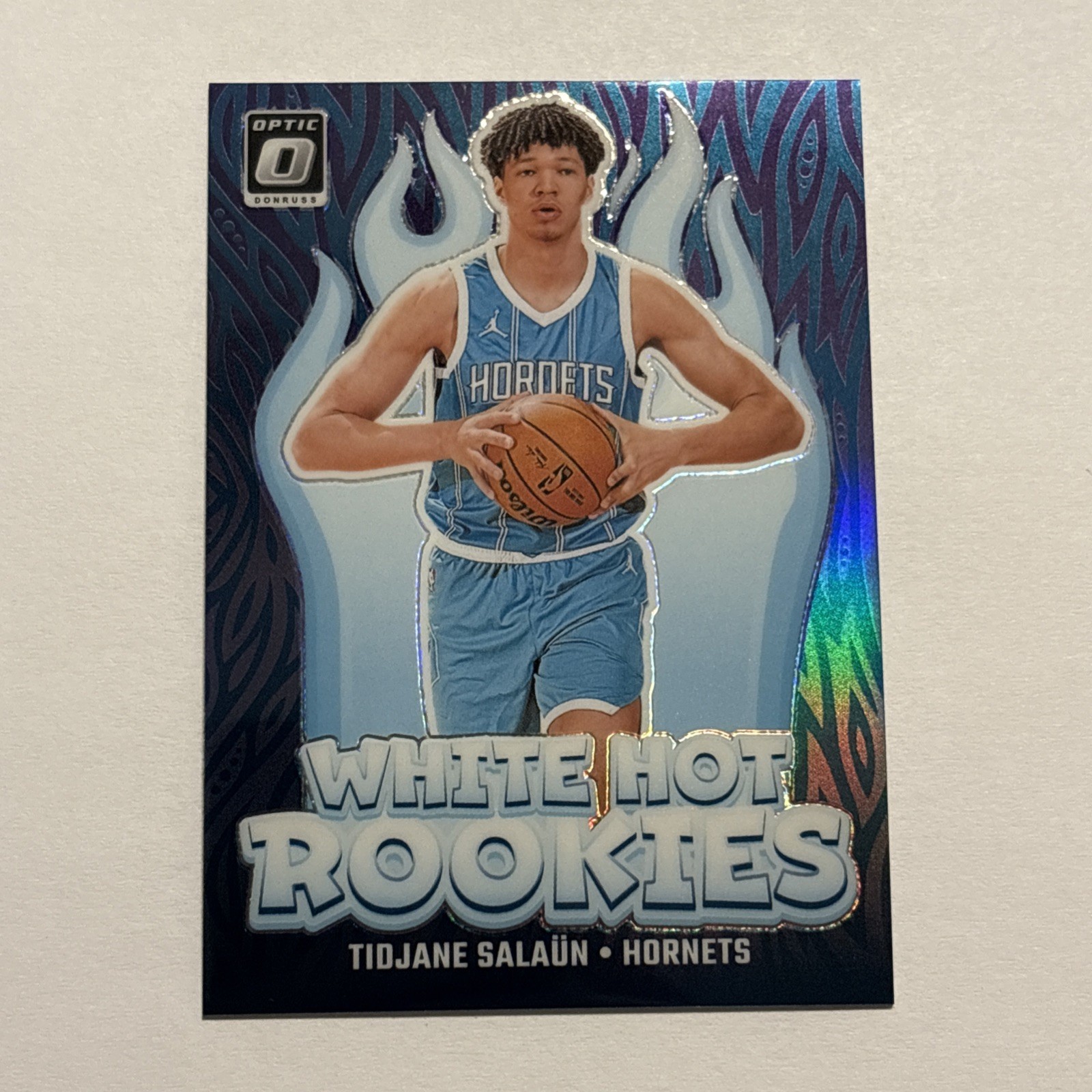 Tidjane Salaun 2024-25 Donruss Optic White Hot Rookies Purple Refractor #3