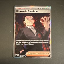 Pokémon Giovanni's Charisma 197/165 Sv: Scarlet & Violet 151 Ultra Rare Full Ar…