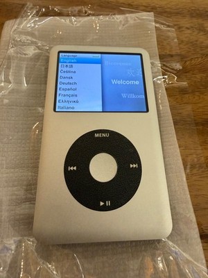 Apple iPod Classic 6th Gen 128GB Modded MB150LL  Refurbished bundle Silver