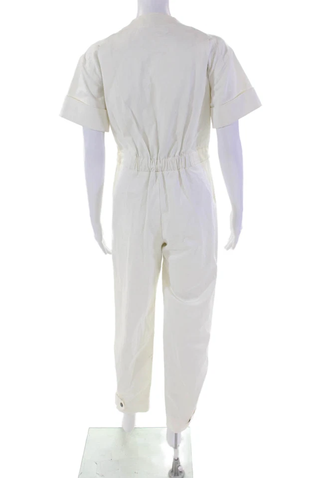 Mono Rebecca Minkoff Mujer Media Cremallera Blanco Talla Extra Pequeño Foto 3 de 4