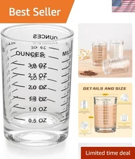 Multi-Purpose 90ML Measuring Cup with Black Design for Home & Bartending