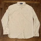 Polo Ralph Lauren Western Wear Pearl Snap Mens XL Vintage Striped Southwest