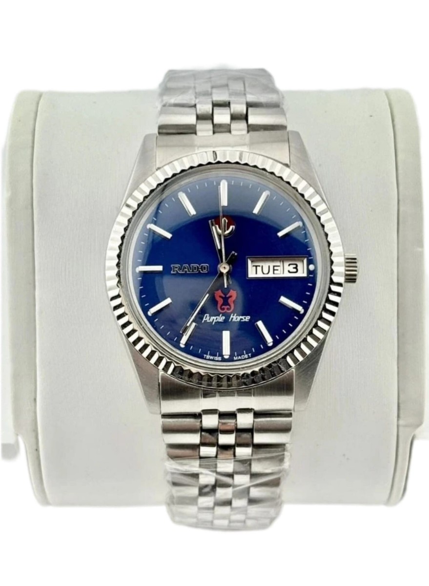 Rado Purple Horse Men's Automatic Watch Blue Dial Premium Swiss