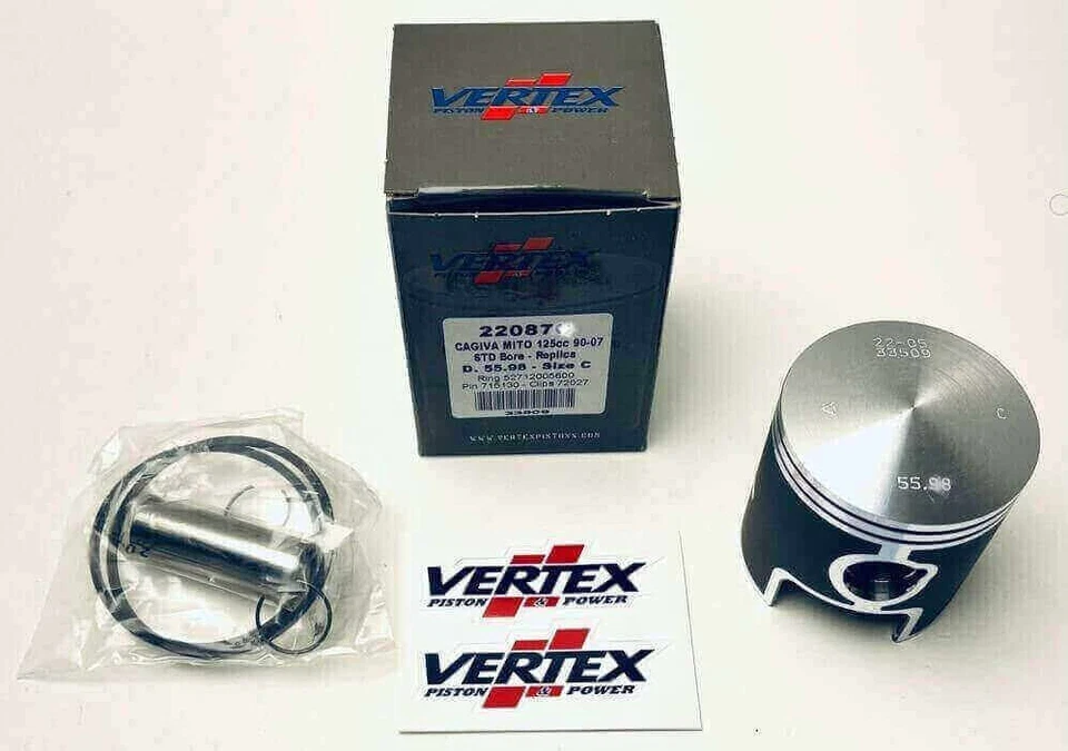 CAGIVA 125 RAPTOR / SUPERCITY / PLANET - PISTON COULE VERTEX 55.99 mm / 22087D - Photo 1/1