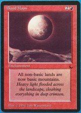 Blood Moon The Dark NM Red Rare MAGIC THE GATHERING CARD (ID# 512345) ABUGames